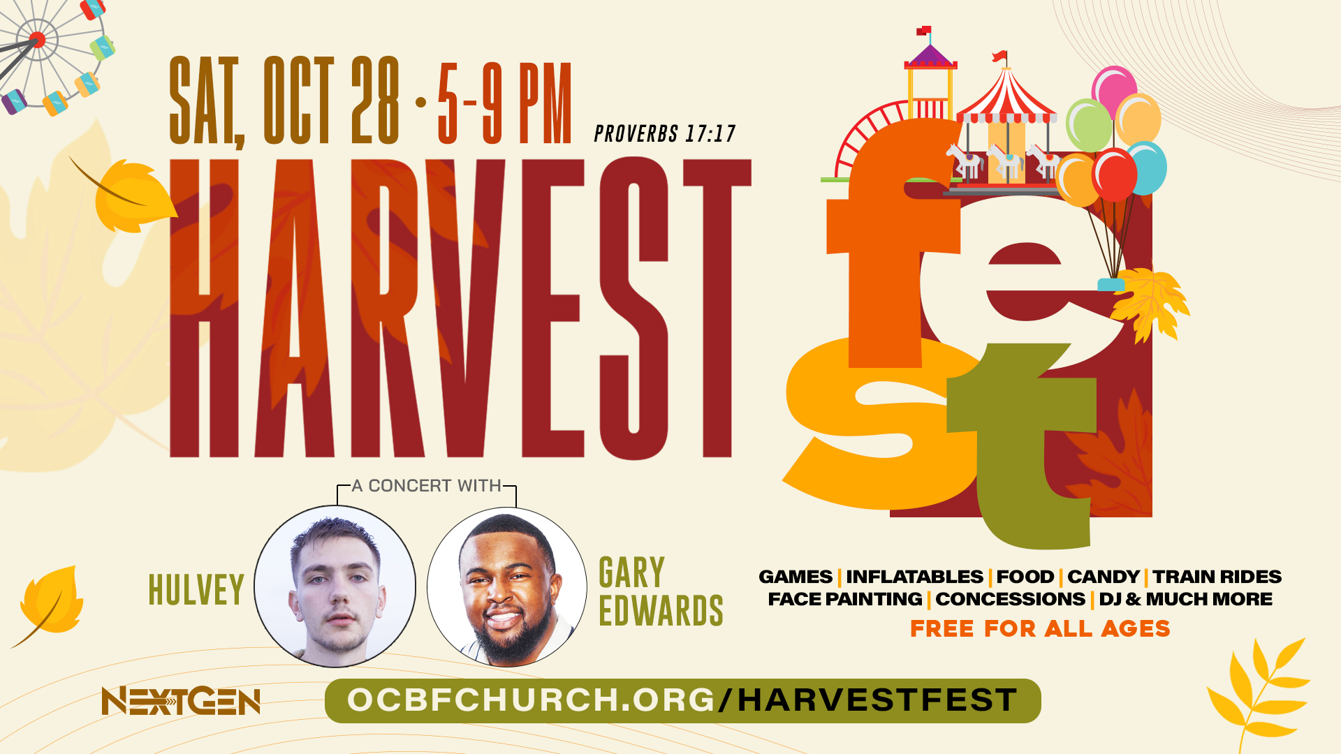 OCBF Harvest Fest October 28, 2023